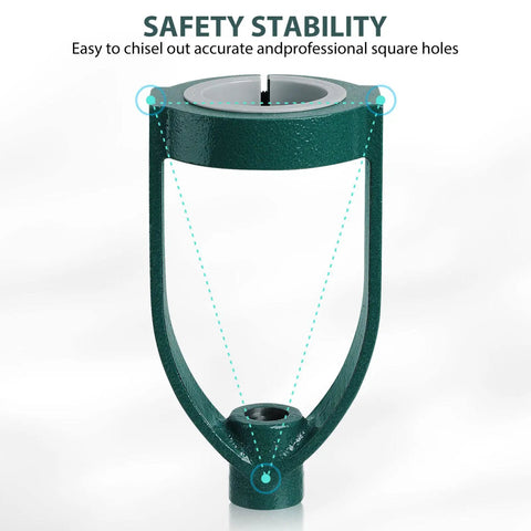 Safety stability feature of Drill Press Stand With Square Tenon Converter Drill Press Adapter For Handheld Guides And Straight Hole Drilling Portable Log Tenon Cutter 55mm Sleeve Fitting For DIY Woodworking Projects.