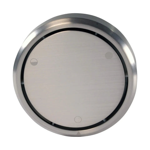 Deep Soak Round 2-Hole Bathtub Overflow Cover With Full Closure Satin Nickel Finish Universal Fit For Most Standard Tubs Sleek Round Design For A Luxury Bath Upgrade