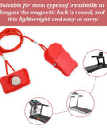 Two Pack Treadmill Safety Key Replacement Magnetic Emergency Stop Key Universal Fit, Durable ABS and Polyester, Shown with Treadmills