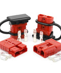 Universal Battery Quick Connect Kit Four Pack 50 Amp For 6 To 12 Gauge Cables 12V 36V Systems red connectors with terminals