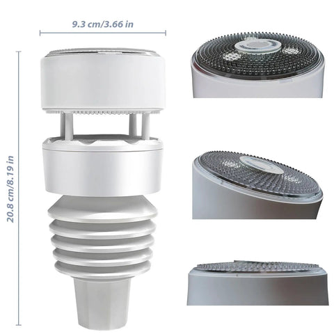 7-in-1 outdoor sensor array from All In One WiFi Weather Station Kit With 7.5 Inch Color LCD Console And 7 In 1 Outdoor Sensor Array, IoT Enabled, 915 MHz