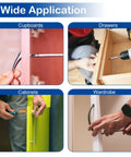 Image showing 125Pcs Cabinet Screws And Drawer Knobs Kit With M4 Machine Screws Assortment used in cupboards, drawers, cabinets, wardrobe.