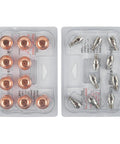 20 Pack Plasma Cutter Consumables Kit With 743.0441 Electrode And 743.0132 Nozzles For PSB60 PSB121 Torch showing copper nozzles.