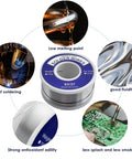 Easy Melt Rosin Solder Wire 63 37 Lead Tin For Electronics Repair With Two Percent Flux One Millimeter 100g Spool features