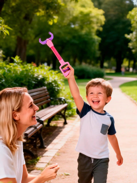 Extendable Claw Grabber Toy For Kids, 15.7 Inch Reach Handheld Grabbing Tool, Grab And Go Cleanup Sidekick For Small Toys And Balls, Indoor Outdoor Play, Safe Durable Grabber That Makes Cleanup Fun