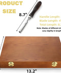 12 Piece Wood Chisel Set With Wooden Box Carving Tools For Woodworking CRV Steel Blades And Premium Wood Handles dimensions