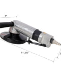 5 Inch Pneumatic Angle Grinder Built Different With Quick Air Hookup And 11000 RPM Power, compact design for metal work.
