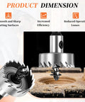 15mm Hole Saw Cutter Kit with 4241 High Speed Steel blade and spring cutting through wood, highlighting sharp cutting surfaces.