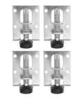 Heavy Duty Furniture Levelers 8 Pack Adjustable Corner Leveling Feet Brackets For Chairs Tables Sofas And Desks No More Wobble On Uneven Floors For Home Improvement Projects, 4 metal brackets