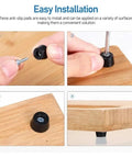 80 Piece Rubber Feet Set For Cutting Boards And Furniture Non Slip Floor Protectors installation guide with hands holding screws.