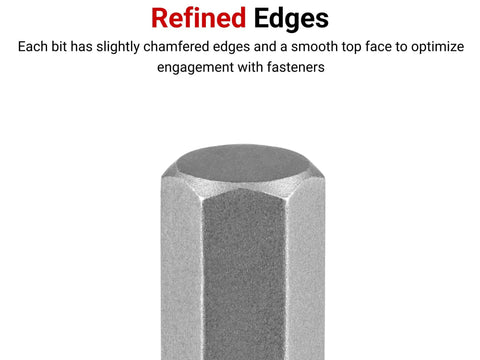 Close-up of One Quarter Inch Drive Hex Bit Socket Long Reach Size 7 64 Inch showing chamfered edges for smooth engagement with fasteners.