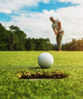 Golfer putting with Tour Mix Golf Balls Bundle For Serious Players Recycled And Used Collector Edition Soft Feel on the green