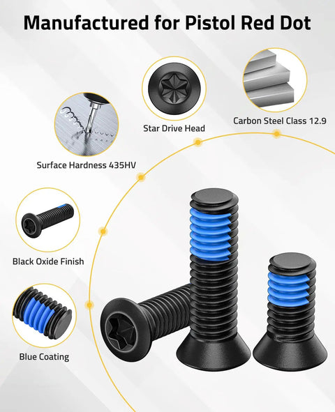 Assorted Red Dot Sight And Optics Mount Screws Pack 45 Pieces In 15 Sets Imperial And Metric Threads Built Tough With High Strength