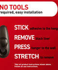 Medium Oil Rubbed Bronze Metal Hooks With Adhesive Strips Set Of 2 Hooks And 4 Strips For Damage Free Wall Hanging steps image