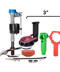 Fix Your Running Toilet Smooth With This 3 Inch Flush Valve Repair Kit Loaded With Heavy Duty Flappers And Gaskets For Straightforward DIY Installations That Actually Seal Tight And Keep You From Overpaying.