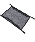 Double Layer Car Ceiling Cargo Net For SUV Truck Van, Roof Storage Organizer with reinforced attachment points, black mesh