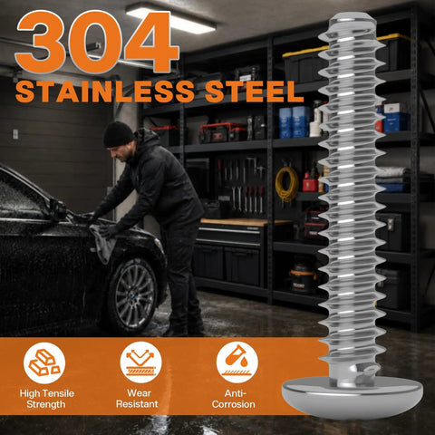 130 Piece Eight Thirty Two Machine Screws Assortment Kit With Phillips Pan Head Bolts In Three Oh Four Stainless Steel Includes One Half To Two Inch Lengths For Electrical Outlets And Everyday DIY Home Repairs, highlighting 304 stainless steel properties