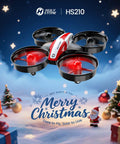 Mini Drone For Kids And Beginners Indoor RC Nano Quadcopter With Auto Hovering 3D Flips Headless Mode 3 Batteries Toss Launch Height Hold Totally Easy To Fly Great Gift Toy For Boys And Girls Red drone on festive background