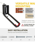 Swivel Bike Wall Mount For Garage No Heavy Lifting Required Easy To Load And Unload Space Saving Bike Hanger installation guide