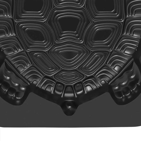 Close-up of Turtle Shaped Stepping Stone Mold for Concrete Garden Pathways, No Fuss DIY Reusable ABS Plastic Cement Paver with realistic details.