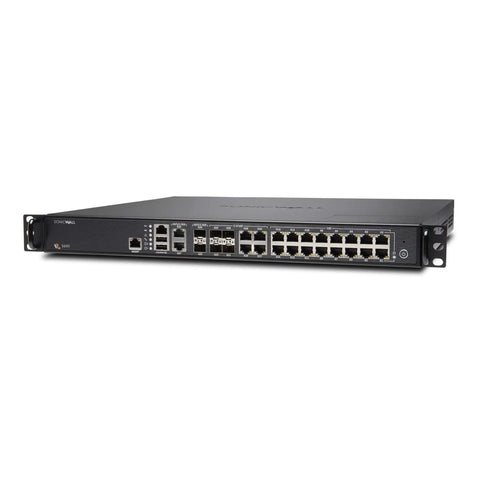 Enterprise Grade Network Firewall Appliance Boasting Rock Solid High Performance Architecture For Heavy Duty Threat Blocking And Battle Tested Cybersecurity Deployment Ready To Roll, front view.