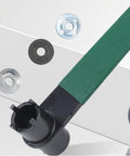 No Sweat Dual Tip Angle Grinder Wrench With Anti Slip Handle Chromium Vanadium Steel, showing four claw hex socket detail.