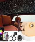 Starlight Fiber Optic Headliner Kit for Cars and Rooms with 450 fibers, RGBW LED lights, remote control, ceiling twinkle effect