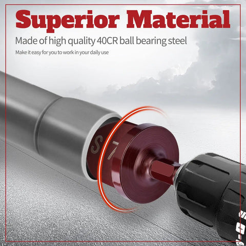 HVAC Copper Pipe Expander And Flaring Tool Kit With 1/4 To 7/8 Inch Bits, Durable 40CR Steel Construction, Hex Shank 1/4 Inch, Leak-Free Fittings For Air Conditioner Lines