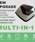 Portable 9x9 Inch Vibration Heat Press For Tees And More with LED display, showing enlarged panel and uniform heat