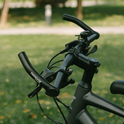 Mountain Bike Bar Ends In One Piece Aluminum Forged For Strength And Control, Fits 22.2mm Handlebar, 15 Cm Length