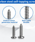 Must-Have All-In-One 1300 Pcs Wood Screws Kit With M2 M2.5 And M3 Self Tapping Phillips Pan Head Screws for neat threads