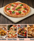 Grab This Heavy Duty 14 By 16 Inch Rectangular Cordierite Pizza Stone For Oven Bbq And Grill With Exclusive Patented Heat Spiral