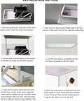 Installation method steps for Heavy Duty Electric Remote Control Attic Ladder Crafted From Slick Titanium Magnesium Alloy.