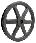 Three Quarter Inch Bore V Belt Pulley With Eight And A Quarter Inch Outer Diameter One Groove Cast Iron Sheave For A 3L And 4L V Belts