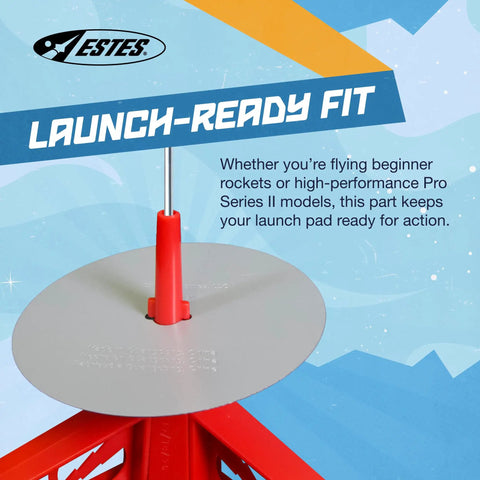 Close-up of Blast Deflector Plate for Rocket Model Launch System Protects Your Launch Pad From Heat And Flames Compatible with 3mm
