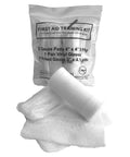 MCR Medical First Aid Training Kit, Basic; contents shown: 2 gauze pads, 1 pair vinyl gloves, 1 rolled gauze