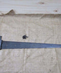 Two Huge Strap T Hinges 24 Inch Hand Forged Gate Hardware Barn Rustic Medieval Iron Set Of 2 Heavy Duty Tee Hinges for exterior gates