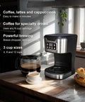 Programmable 12 Cup Coffee Maker With Keep Warm Function, Fully Automatic Drip Coffee Machine, Stainless Steel Finish