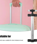 Telescopic Luggage Handle Replacement Set Made Of Aluminum Alloy, Durable Pull Handle For Suitcases, Easy Operation, 21-inch silver handle