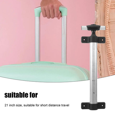 Telescopic Luggage Handle Replacement Set Made Of Aluminum Alloy, Durable Pull Handle For Suitcases, Easy Operation, 21-inch silver handle