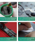 Lead Free No Clean SMD Solder Paste For Phone Repair With Tin 99 Percent Silver 0.3 Percent Copper 0.7 Percent Alloy 217 Degree Celsius High Temperature Bright Weld Point Strong Viscosity 50g Bottle For Quick Clean Joints preparation, application, soldering, and inspection steps.
