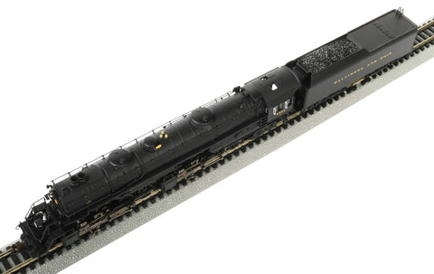 EM1 2 8 8 4 DCC Sound Value Equipped Steam Locomotive In N Scale With Die Cast Boiler and Frame on track top view