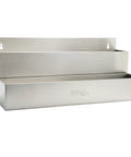 Double Speed Rail 22 Inch Stainless Steel Bar Rail For Busy Bars Holds Up To 24 Bottles Heavy Duty Commercial Grade Easy Mount With Integrated Mounting Holes, stainless steel