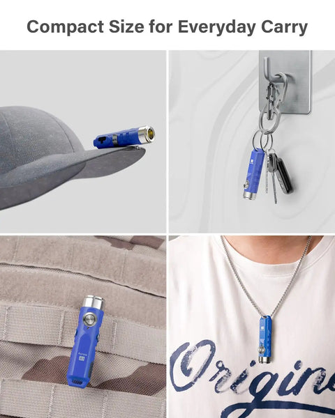 Ultra Bright Mini USB C Rechargeable EDC Flashlight With Clip Tiny But Mighty Keychain Light Delivers 650 Lumens in use
