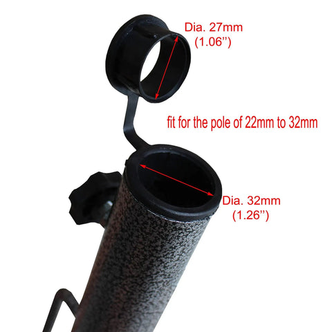 Adjustable Portable Umbrella Base With Heavy Duty Metal Holder Stand Auger For Sand Grass Flag Umbrellas And Fishing Rods