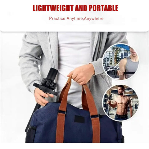 Carrying Multi Functional Game Changing Wrist Strength Trainer For 2 Inch Olympic Plates, ideal for home gym use