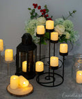 Flameless LED Votive Candles 24 Pack 1.5x2 Inches Battery Operated Tea Lights For Wedding Decor in decorative holders