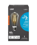 Smart Motion Sensor LED Bulb, 60W Equivalent, Soft White 2700K, E26 Base, Auto On Off When You Move, Energy Saver, Ideal For Hallways And Entryways, Perfect For Hallways, Staircases, And Entrances, boxed ST19 bulb