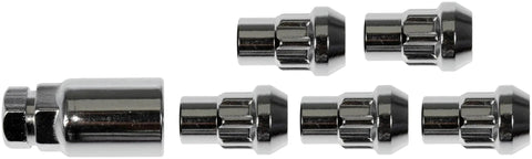 Lock Your Ride Down Against Thieves With These Slick Chrome Acorn Security Lug Nuts Anti Theft Wheel Lock Set 1/2 20 Thread Heavy Duty Rust Proof Auto Car Parts, featuring shiny chrome finish.
