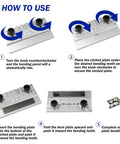 Instruction guide for using a Photo Etched Parts Bender For Metal Sheets, Bench Vise Etching Tool For Military Model Making And Hobby Craft.